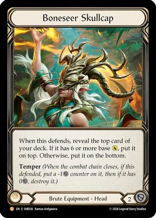 Boneseer Skullcap (IAR038) - Usurp the Shadow Throne Cold Foil