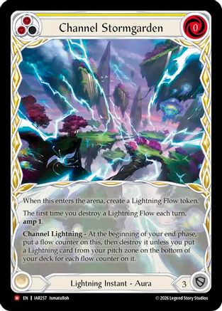 Channel Stormgarden (Extended Art) (IAR257) - Usurp the Shadow Throne Cold Foil