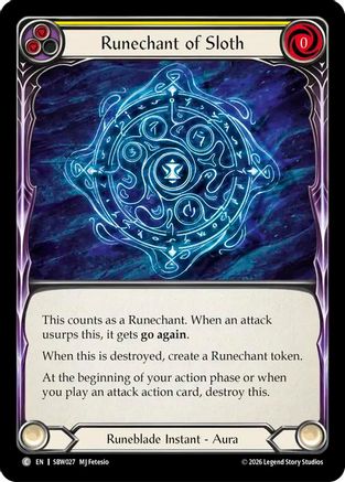 Runechant of Sloth (SBW027) - Silver Age: Usurp the Shadow Throne