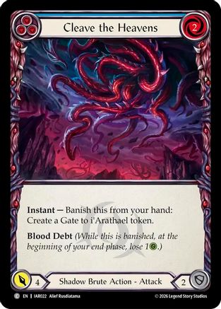 Cleave the Heavens (Blue) (IAR022) - Usurp the Shadow Throne Rainbow Foil