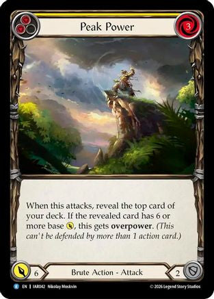 Peak Power (Yellow) (IAR042) - Usurp the Shadow Throne Rainbow Foil