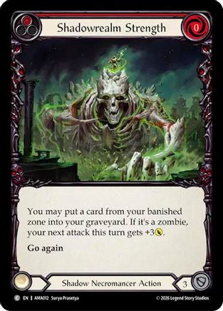 Shadowrealm Strength (Red) (AMA012) - Armory Deck: Malice