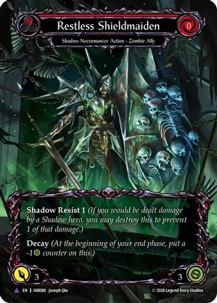 Restless Shieldmaiden (Marvel) (IAR088) - Usurp the Shadow Throne Cold Foil