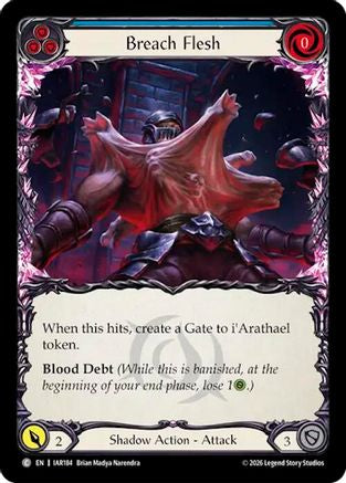 Breach Flesh (Blue) (IAR184) - Usurp the Shadow Throne Rainbow Foil