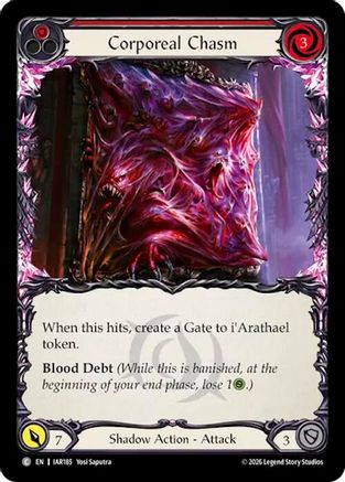 Corporeal Chasm (Red) (IAR185) - Usurp the Shadow Throne Rainbow Foil