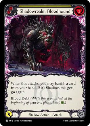 Shadowrealm Bloodhound (Yellow) (IAR195) - Usurp the Shadow Throne Rainbow Foil
