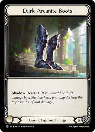 Dark Arcanite Boots (IAR227) - Usurp the Shadow Throne Cold Foil