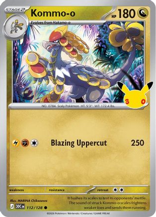 Kommo-o 112  - Holofoil ME 30th Celebration - null