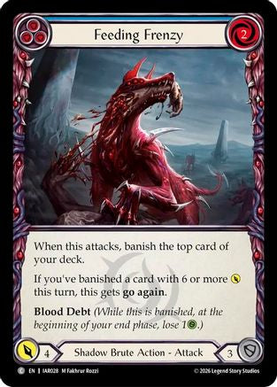 Feeding Frenzy (Blue) (IAR028) - Usurp the Shadow Throne Rainbow Foil