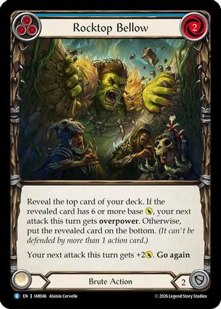 Rocktop Bellow (Blue) (IAR046) - Usurp the Shadow Throne Rainbow Foil