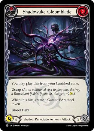 Shadowake Gloomblade (Red) (IAR135) - Usurp the Shadow Throne
