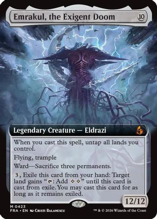 Emrakul, the Exigent Doom (Extended Art) (FRA-423) - Reality Fracture Foil