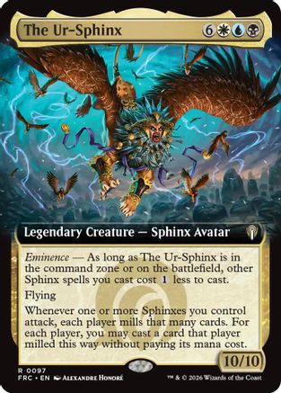 The Ur-Sphinx (Extended Art) (-097) - Commander: Reality Fracture