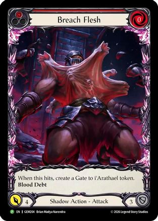 Breach Flesh (GEM204) - GEM Pack 6 Rainbow Foil