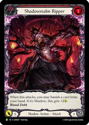 Shadowrealm Ripper (GEM207) - GEM Pack 6 Rainbow Foil