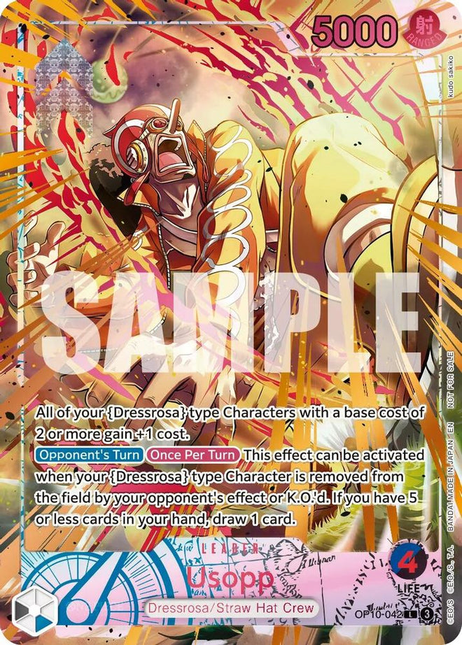 Usopp (Flame-Flame Fruit Coliseum) (OP10-042) - One Piece Promotion Cards Foil