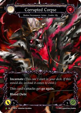 Corrupted Corpse (Marvel) (FAB514) (D) (FAB514) - Flesh and Blood: Promo Cards Cold Foil