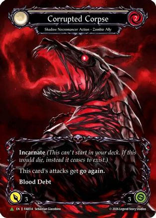 Corrupted Corpse (Marvel) (FAB514) (I) (FAB514) - Flesh and Blood: Promo Cards Cold Foil