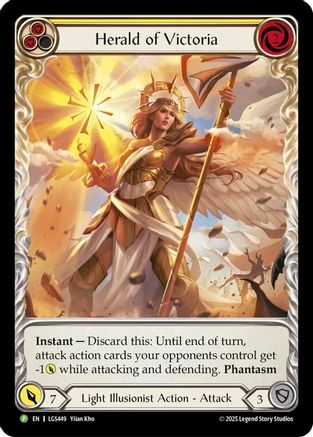 Herald of Victoria - LGS449 (LGS449) - Flesh and Blood: Promo Cards Rainbow Foil