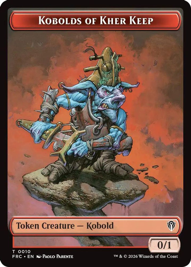 Kobolds of Kher Keep // Map Double-Sided Token (FRC-10 // 14) - Commander: Reality Fracture Foil