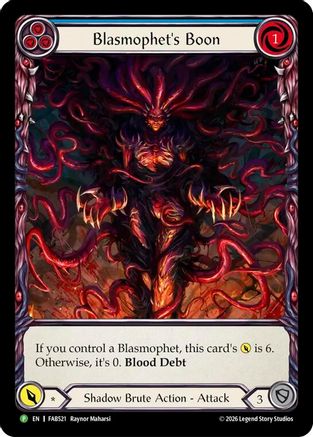 Blasmophet's Boon - FAB521 (FAB521) - Flesh and Blood: Promo Cards Rainbow Foil