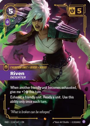 Riven, Deserter (114/167) - Radiance Foil