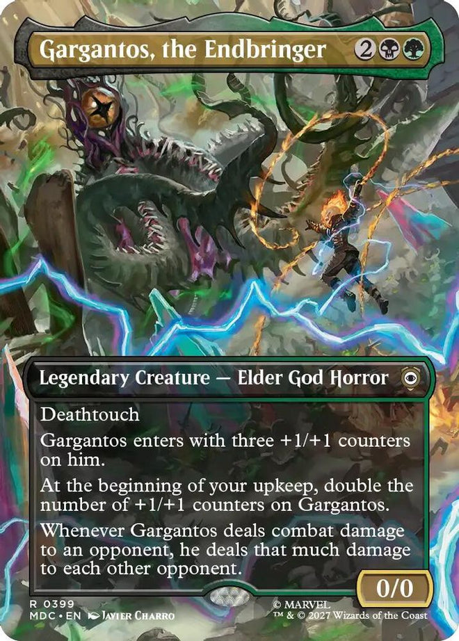 Gargantos, the Endbringer (Borderless) (MDC-399) - Commander: Marvel: Darkhold Destiny Foil