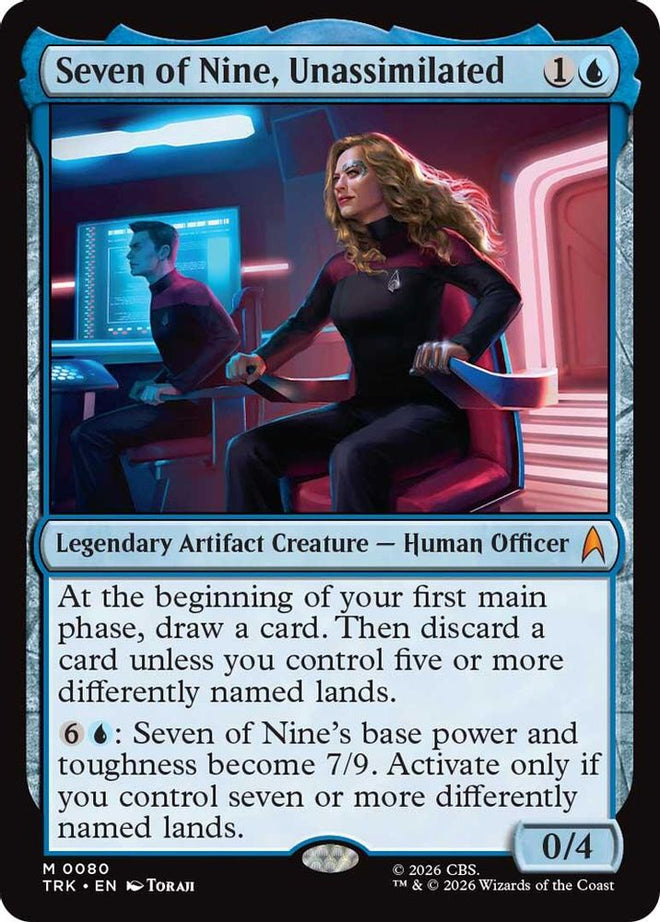 Seven of Nine, Unassimilated (TRK-080) - Star Trek Foil
