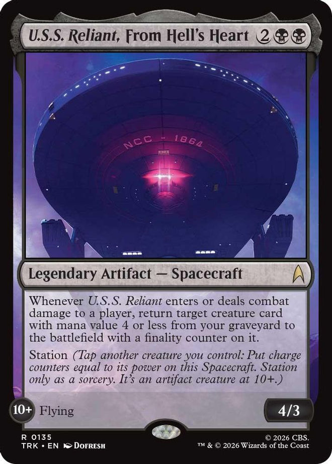 U.S.S. Reliant, From Hell's Heart (TRK-135) - Star Trek Foil