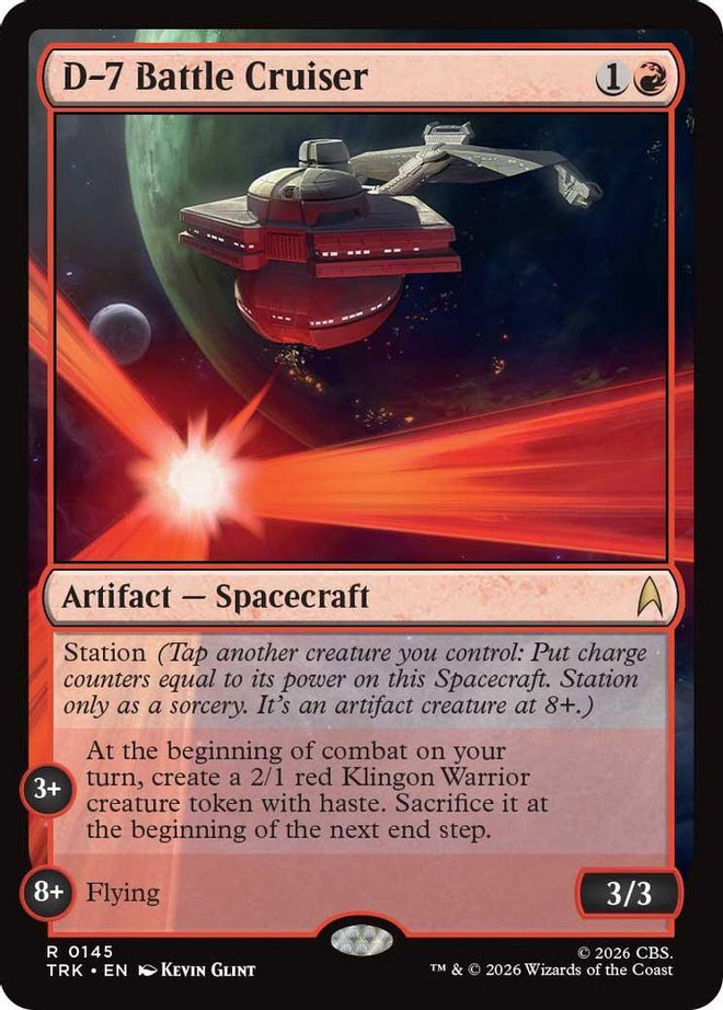 D-7 Battle Cruiser (TRK-145) - Star Trek Foil