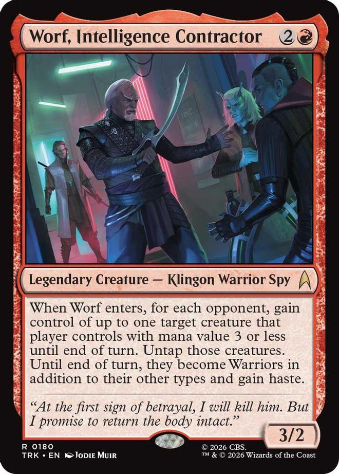 Worf, Intelligence Contractor (TRK-180) - Star Trek