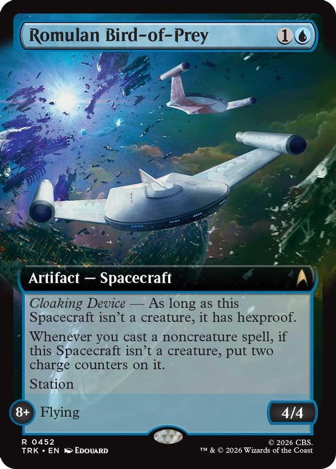 Romulan Bird-of-Prey (Extended Art) (TRK-452) - Star Trek Foil