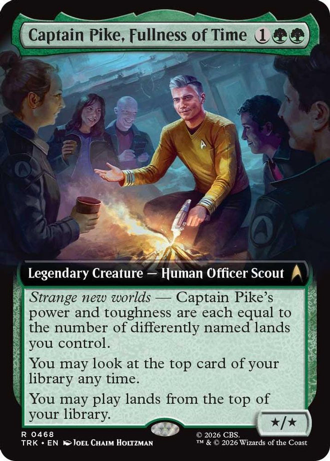 Captain Pike, Fullness of Time (Extended Art) (TRK-468) - Star Trek Foil