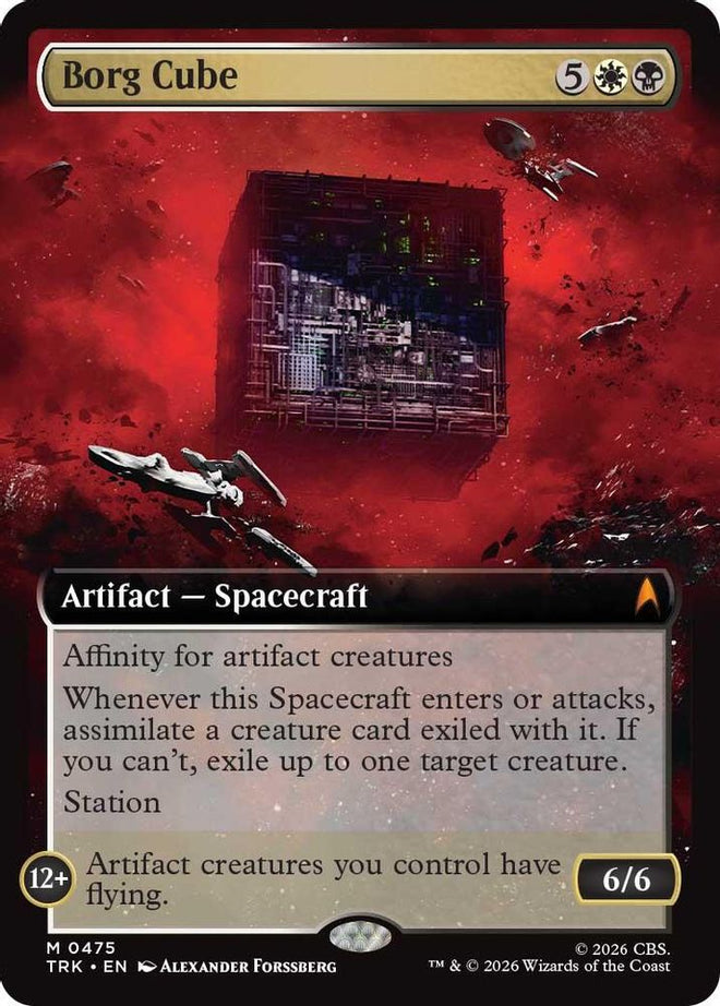 Borg Cube (Extended Art) (TRK-475) - Star Trek Foil