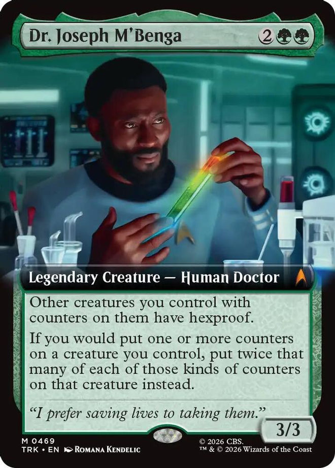 Dr. Joseph M'Benga (Extended Art) (TRK-469) - Star Trek Foil