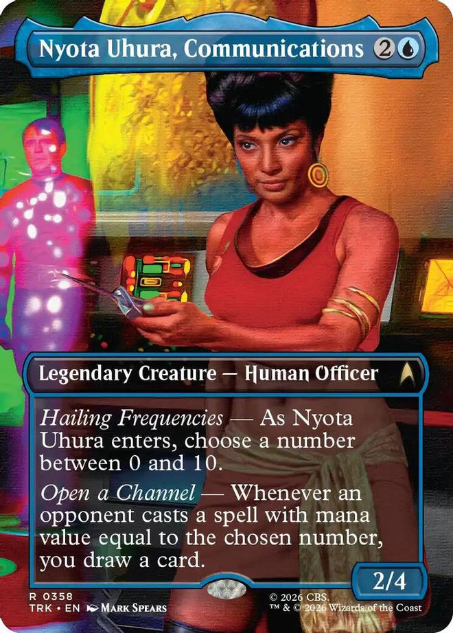 Nyota Uhura, Communications Officer (Borderless) (TRK-358) - Star Trek Foil