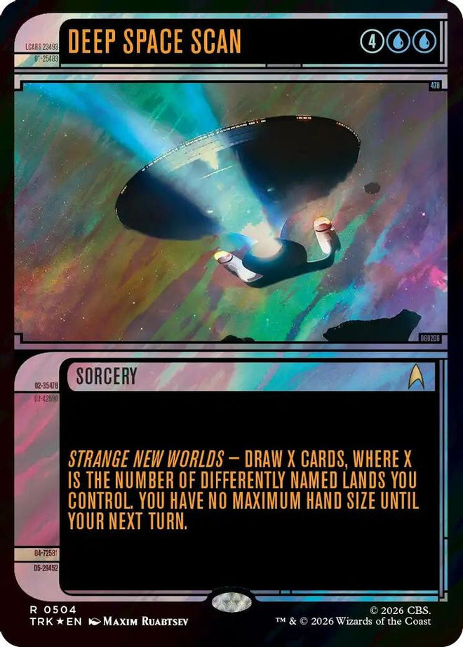 Deep Space Scan (Showcase) (Surge Foil) (TRK-504) - Star Trek Foil
