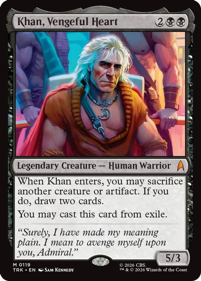 Khan, Vengeful Heart (TRK-119) - Star Trek Foil