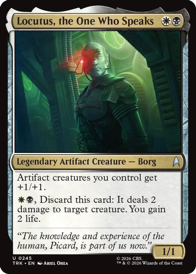 Locutus, the One Who Speaks (TRK-245) - Star Trek Foil
