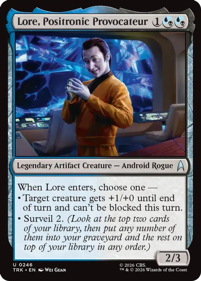 Lore, Positronic Provocateur (TRK-246) - Star Trek Foil