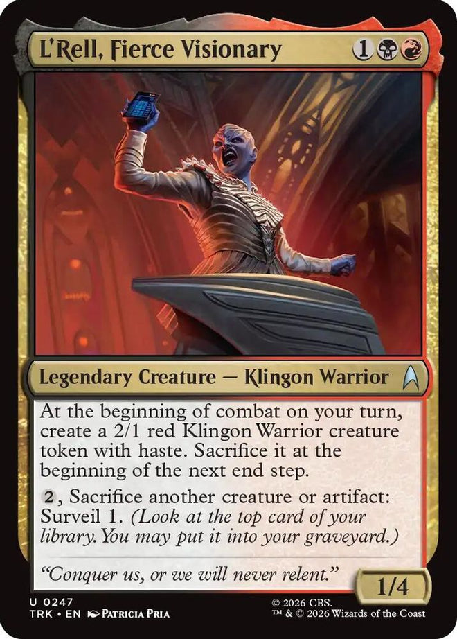 L'Rell, Fierce Visionary (TRK-247) - Star Trek Foil