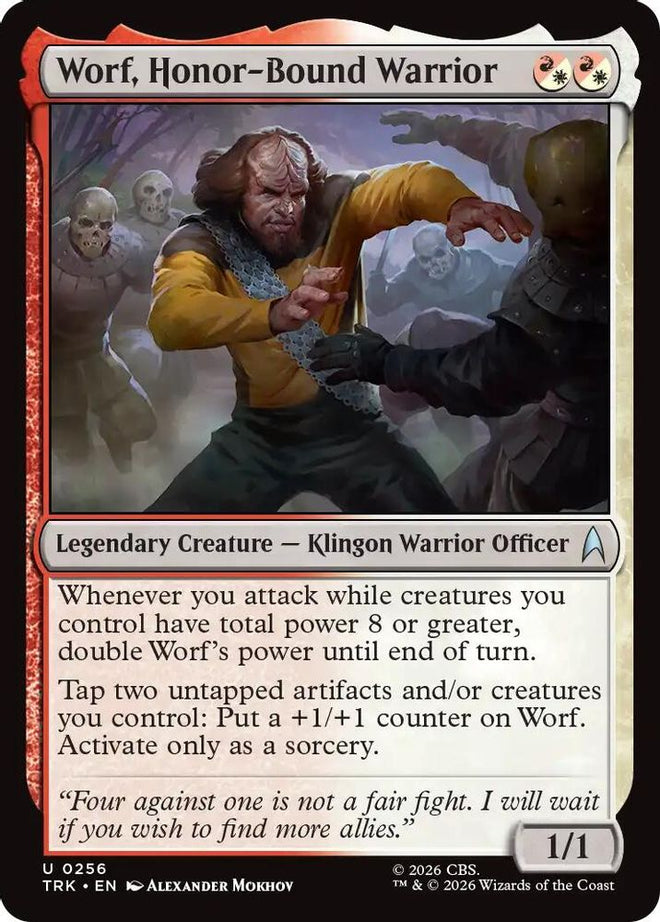 Worf, Honor-Bound Warrior (TRK-256) - Star Trek Foil