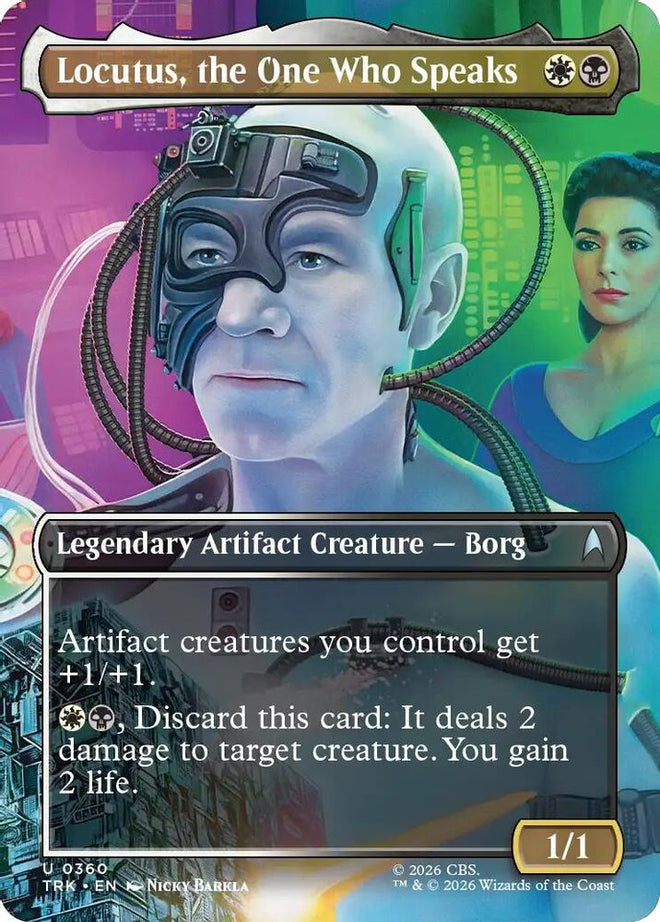 Locutus, the One Who Speaks (Borderless) (TRK-360) - Star Trek Foil