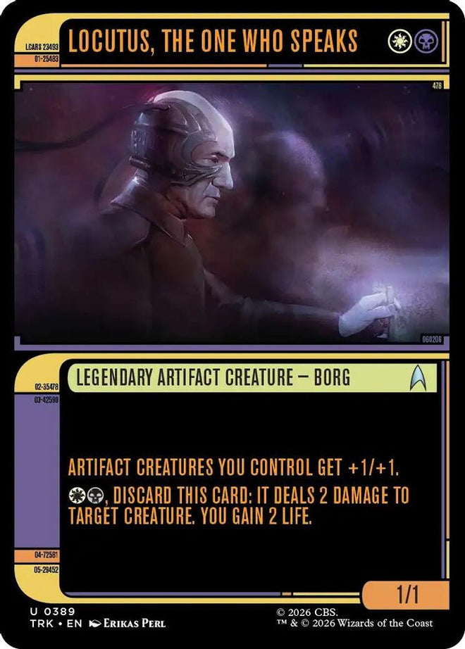Locutus, the One Who Speaks (Showcase) (TRK-389) - Star Trek Foil