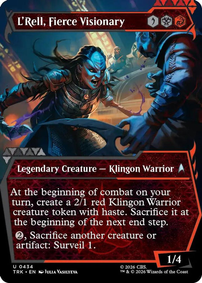 L'Rell, Fierce Visionary (Showcase) (TRK-434) - Star Trek Foil