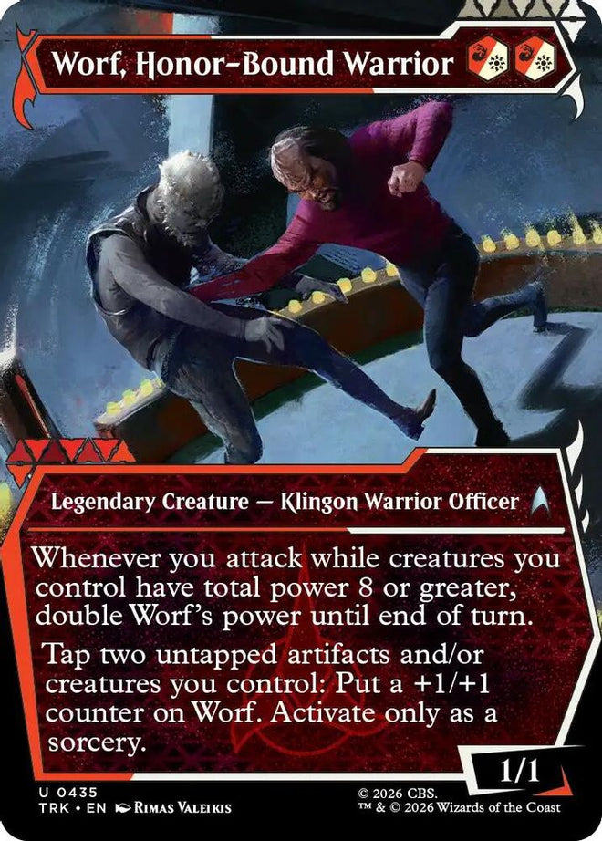 Worf, Honor-Bound Warrior (Showcase) (0435) (TRK-435) - Star Trek Foil