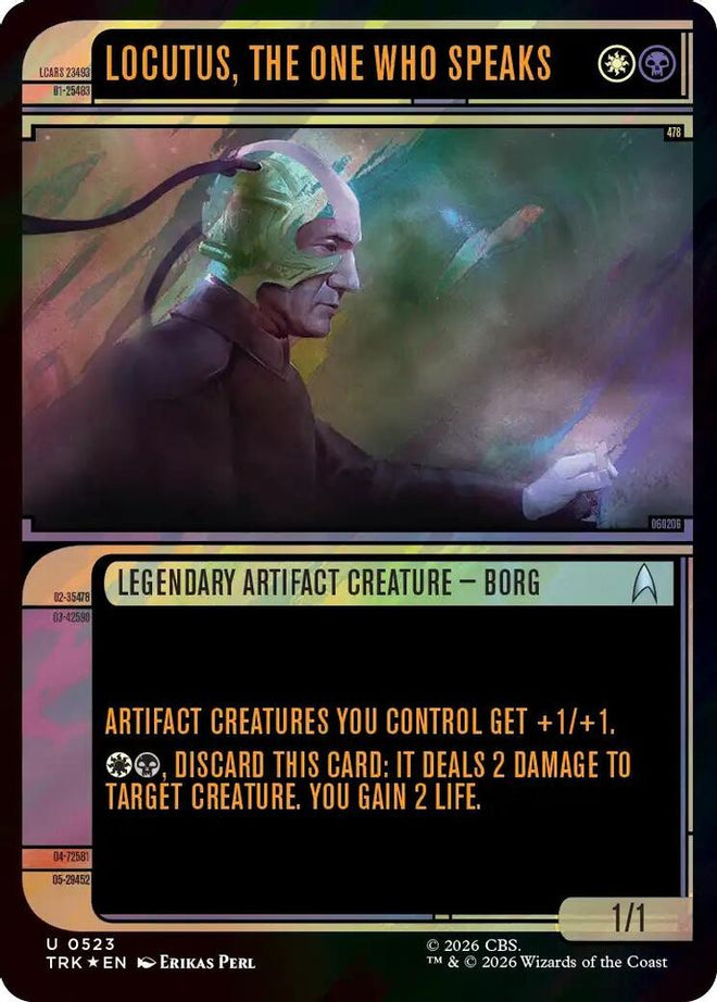 Locutus, the One Who Speaks (Showcase) (Surge Foil) (TRK-523) - Star Trek Foil
