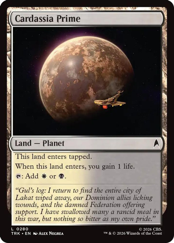 Cardassia Prime (TRK-280) - Star Trek Foil
