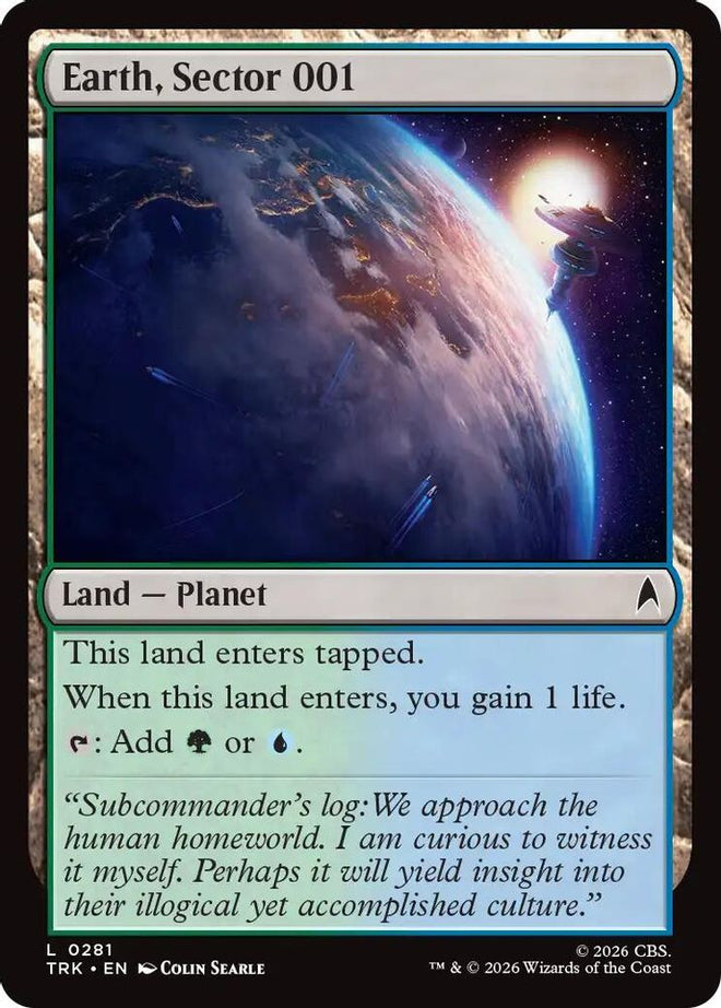 Earth, Sector 001 (TRK-281) - Star Trek