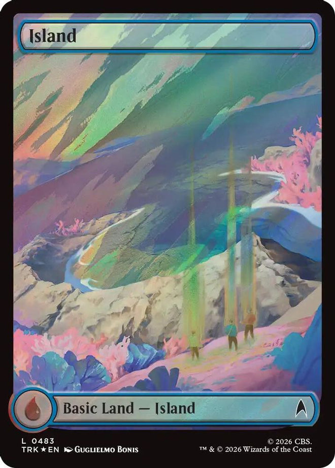 Island (0483) (Surge Foil) (TRK-483) - Star Trek Foil